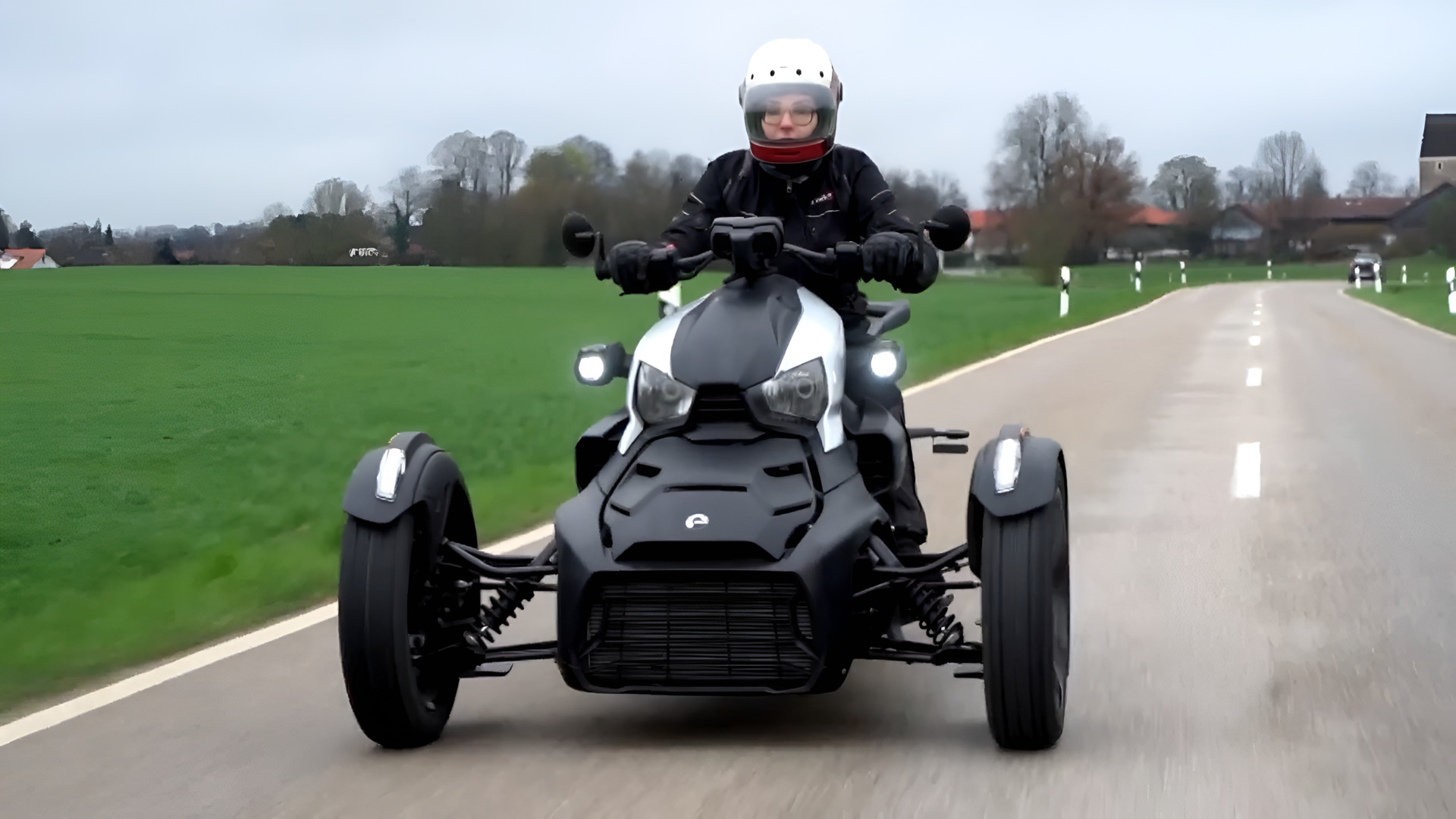 SUV Meets Three-Wheeled Rebel