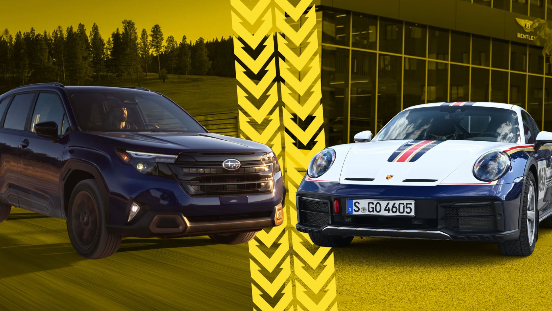 Subaru Forester 2025 vs Porsche 911 Dakar, Practicality Meets Extreme Performance