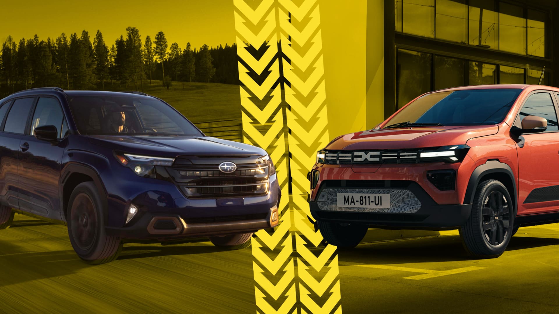 Subaru Forester 2025 vs Dacia Spring, SUV Strength Meets City Agility